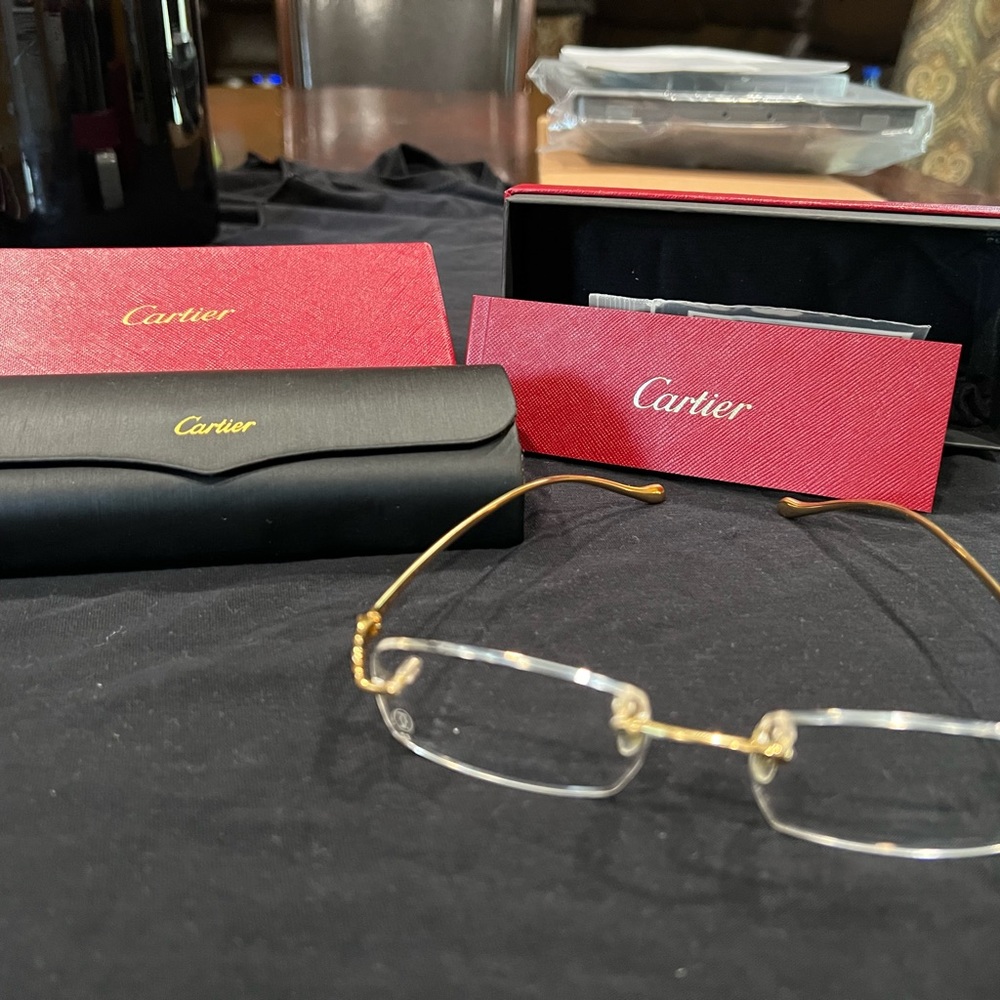 Cartier CT0061O (GOLD) Glasses For sale!